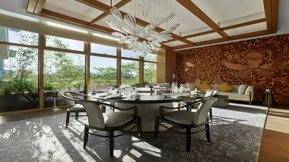 椿风中餐厅包房_夏冰